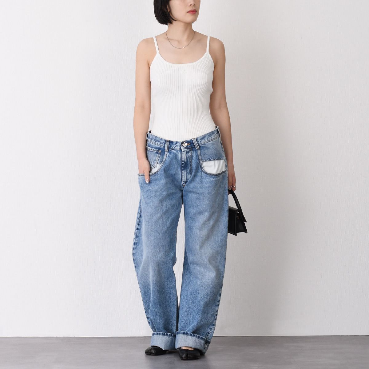 Courreges クレージュ キャミソール トップス REEDITION リ