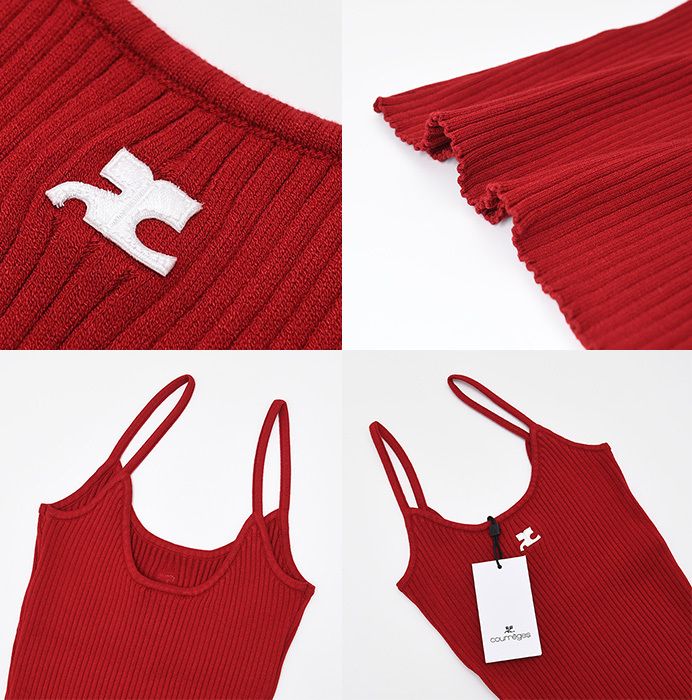 Courreges クレージュ キャミソール トップス REEDITION リ