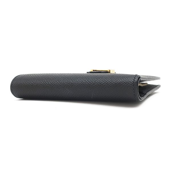 中古 エルメス HERMES レディース 二つ折り財布 ブラック ヴォーエプソン HERMES - エルメス HERMES 長財布 コンスタンス トゥーゴー ヴォー