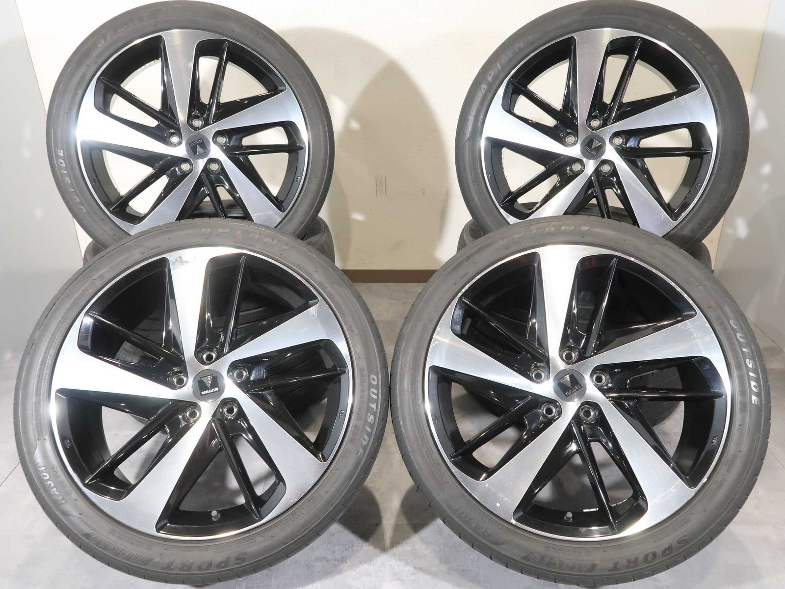 4本 モデリスタ ウイングダンサーⅥ 19インチ 7.5J +50 5H PCD 114.3 ラジアル APTANY SPORT macro 2025年 225/45R19 30系 アルファード