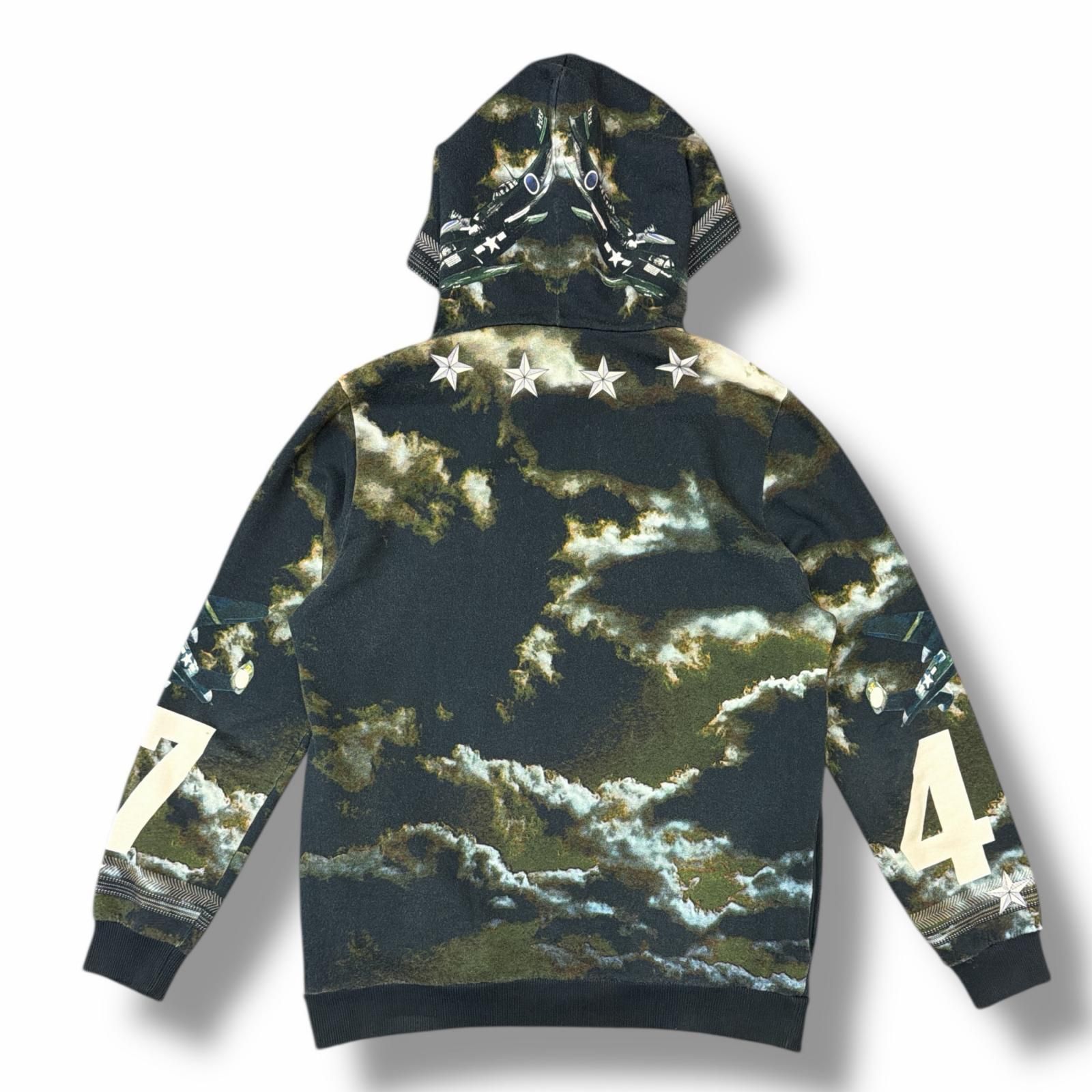 GIVENCHY 13AW 戦闘機 総柄パーカー フーディー アーカイブ パーカー 