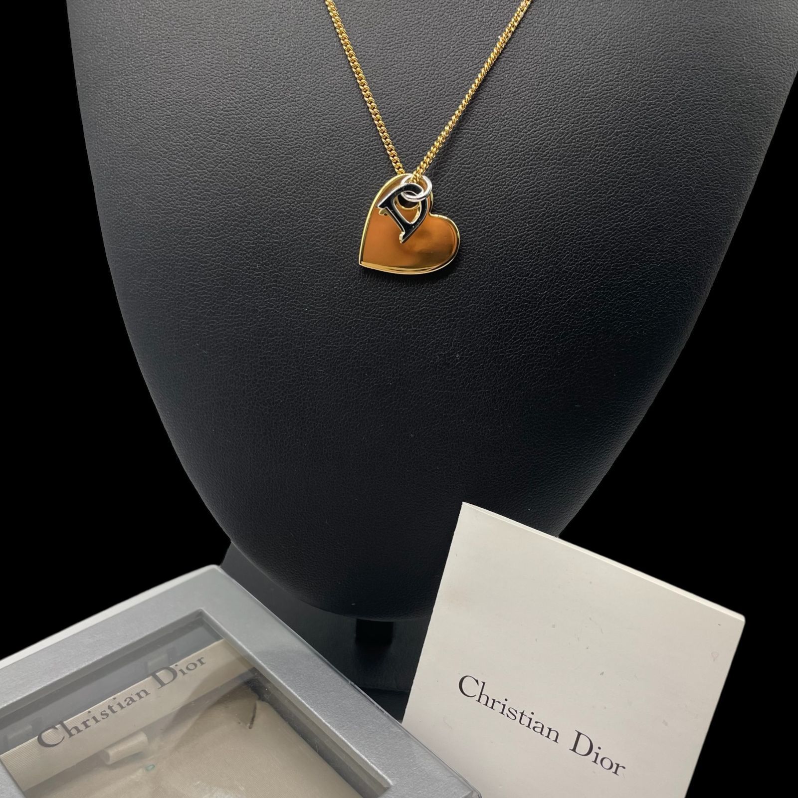 希少 Christian Dior クリスチャン ディオール 保存箱付き Dチャーム 