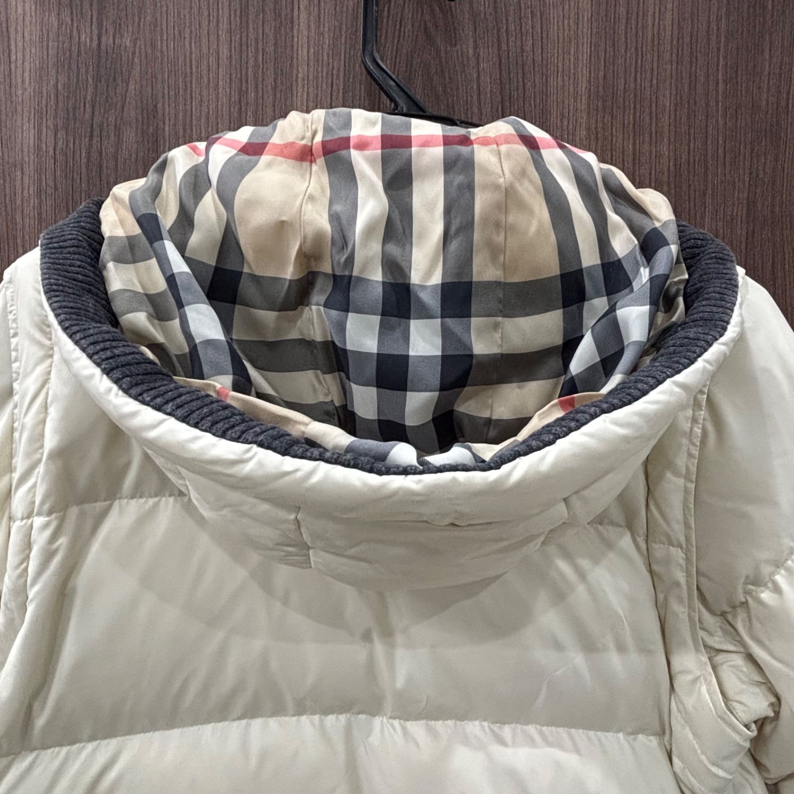 美品】BURBERRY バーバリー ダウンジャケット ベスト2way フード付き 