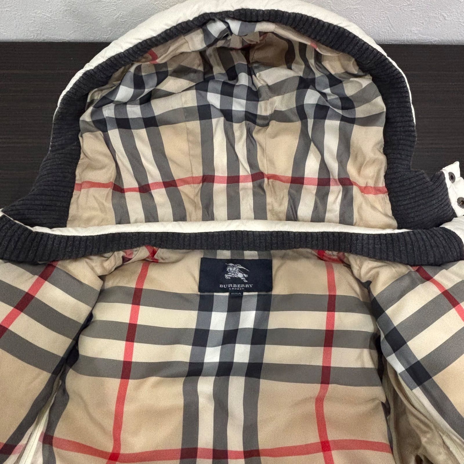 美品】BURBERRY バーバリー ダウンジャケット ベスト2way フード付き 