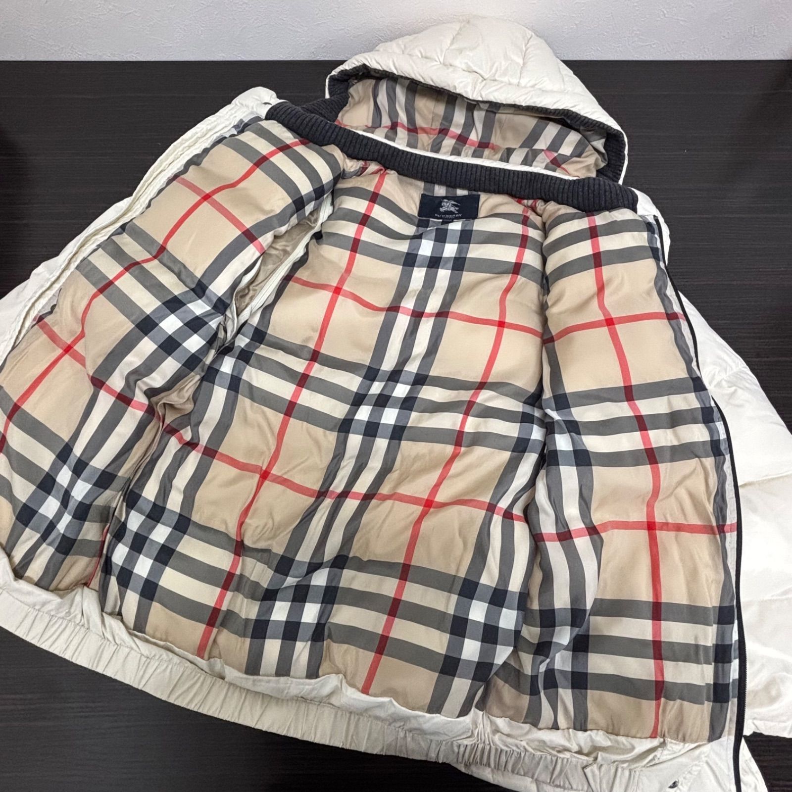 美品】BURBERRY バーバリー ダウンジャケット ベスト2way フード付き 
