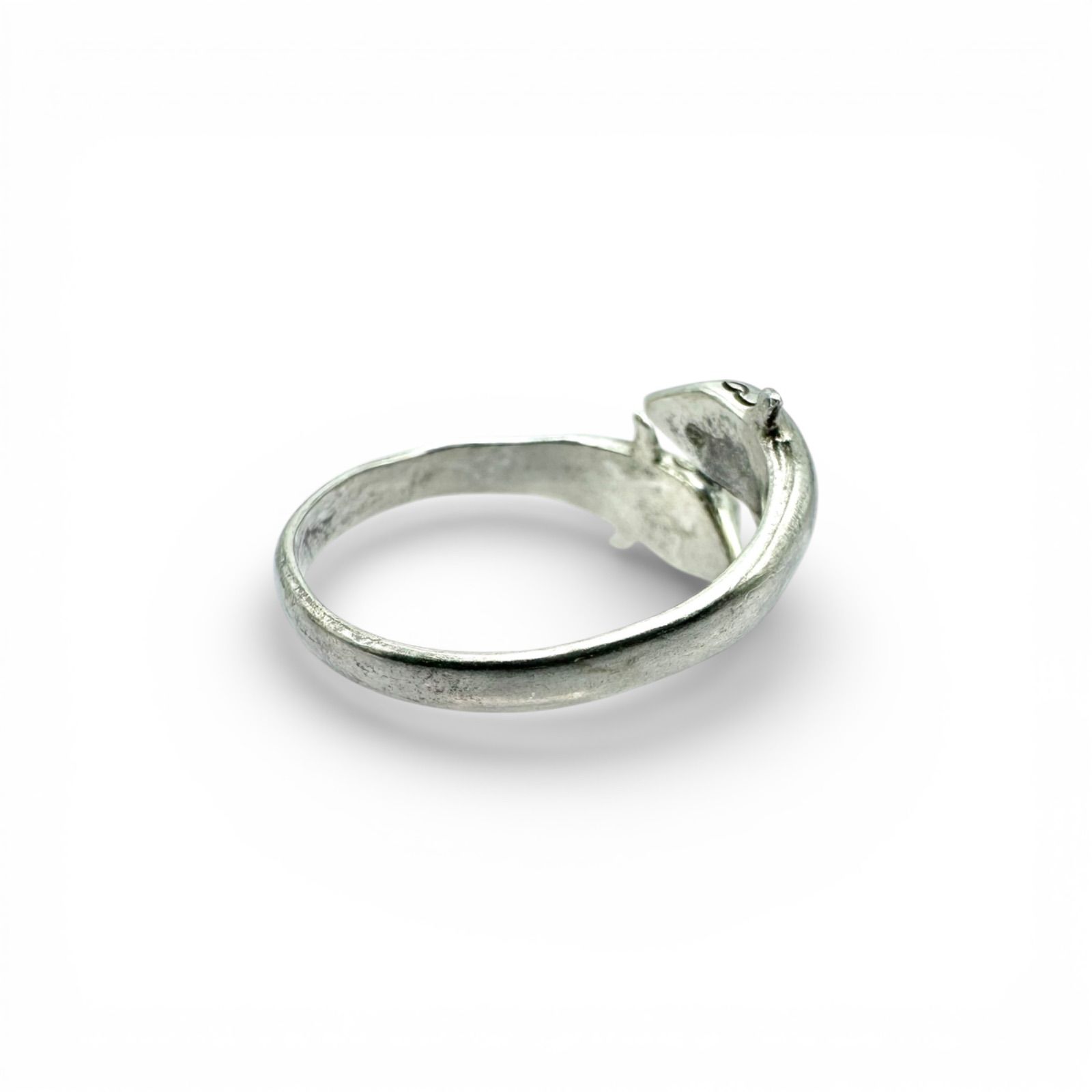 絆と調和】2頭のイルカ Silver 925 刻印 90s Vintage Design Ring 