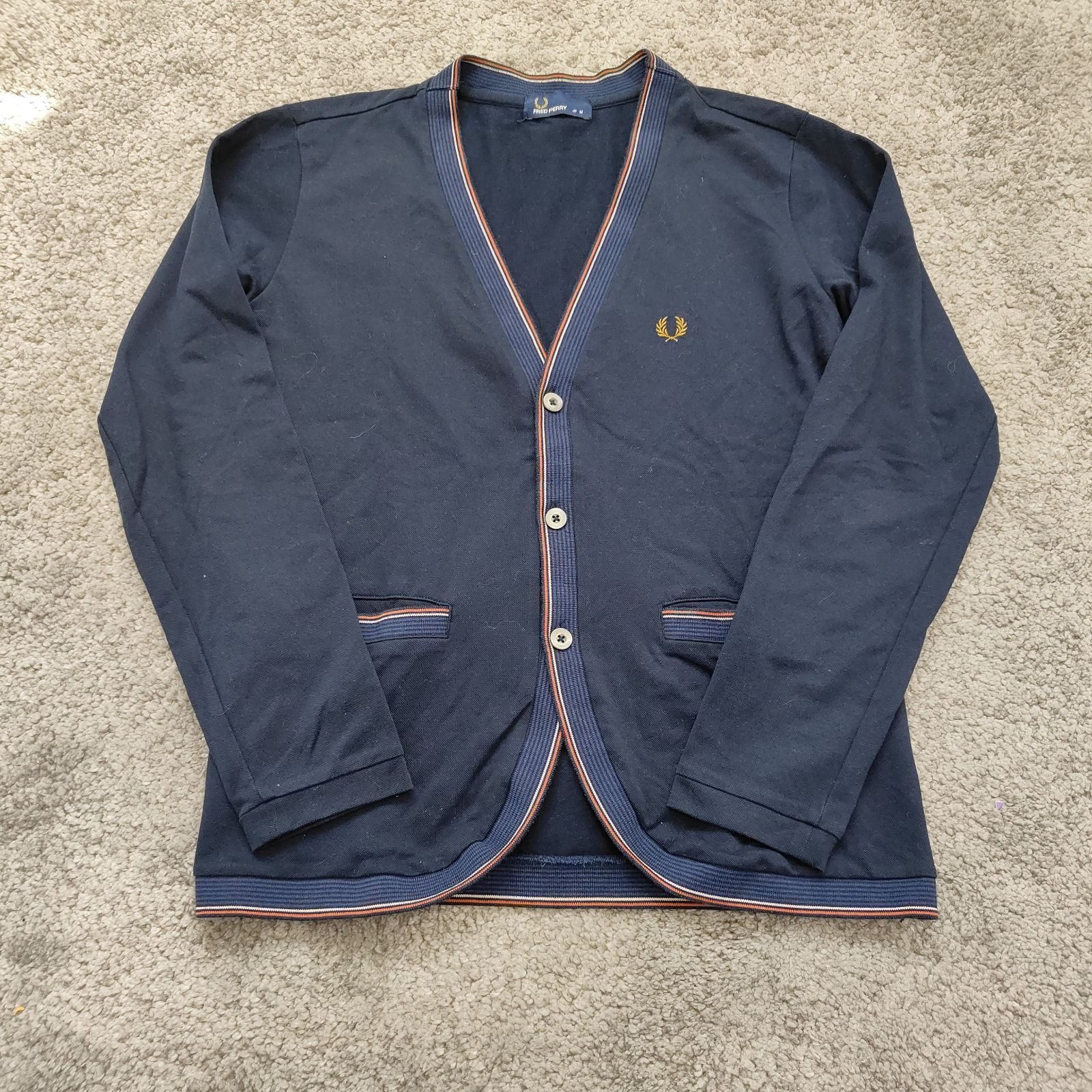 FREDPERRY ネイビー カーディガン M 【公式通販】