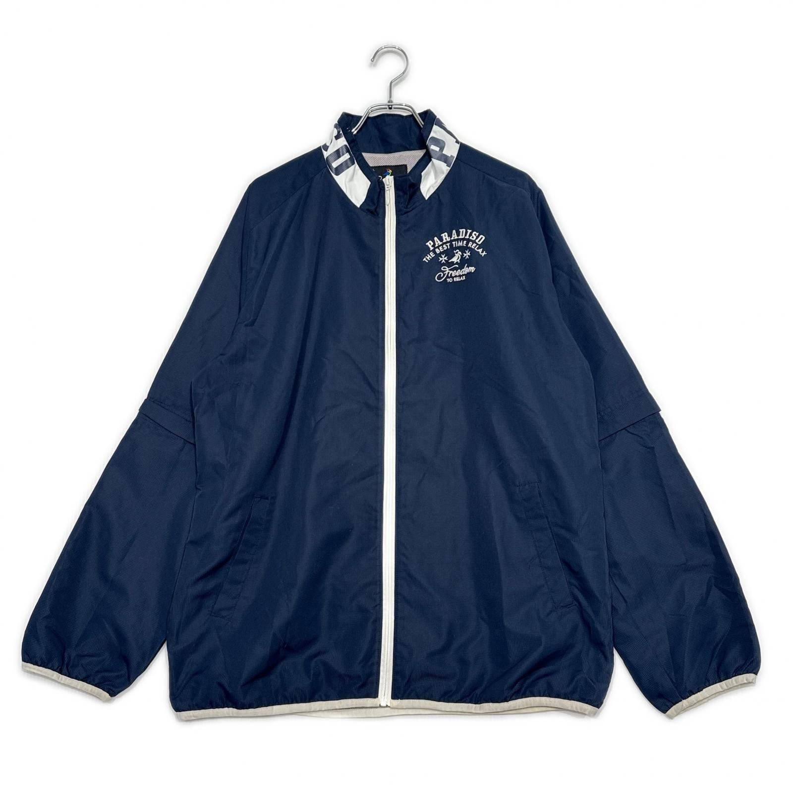 中古 メンズ パラディーゾ PARADISO フルジップアウター 紺 ネイビー