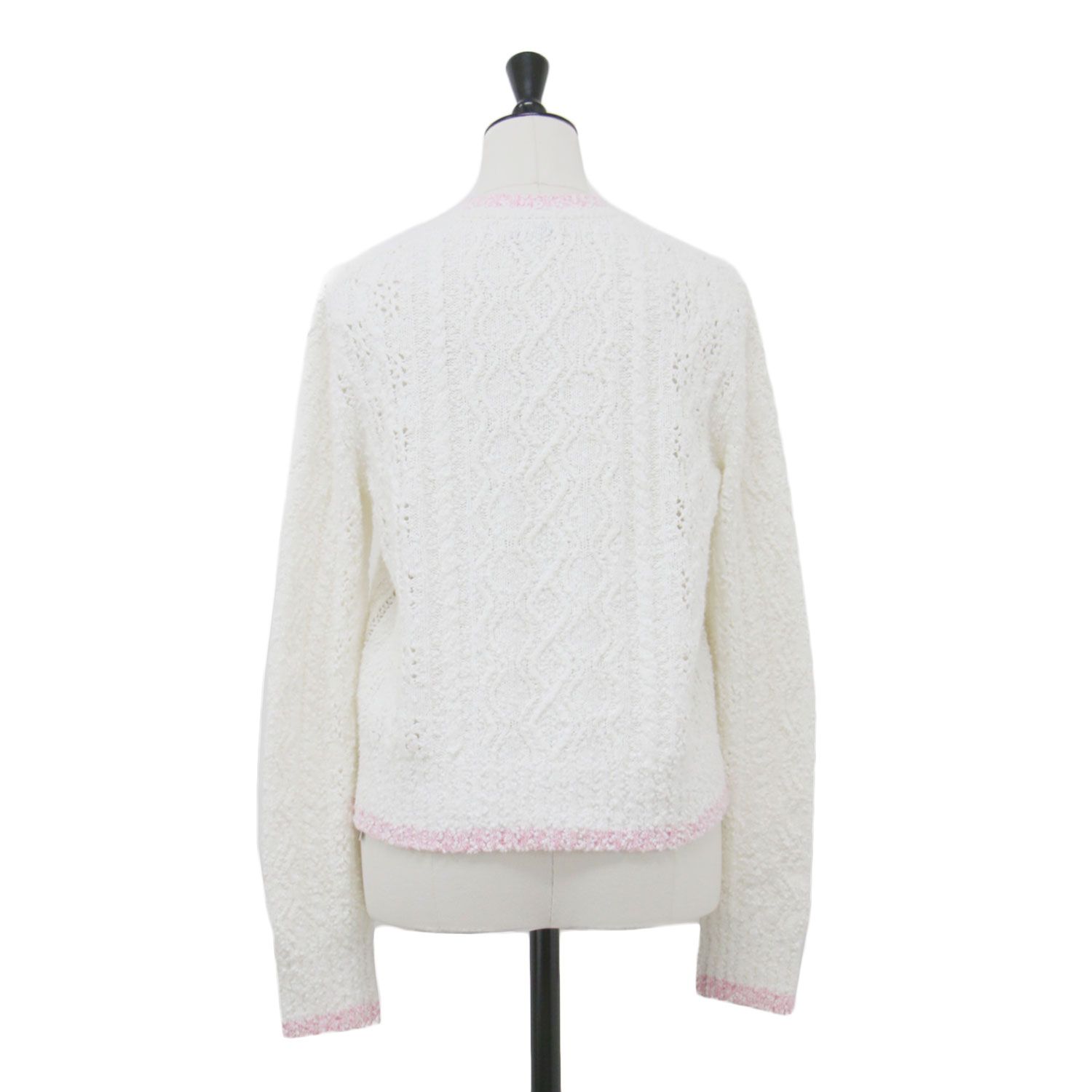 ♡美品♡CHANEL♡人気ピンク♡ロゴカーディガン シャネル カーディガン ジャケット CHANEL ピンク ニット ココ ボタン