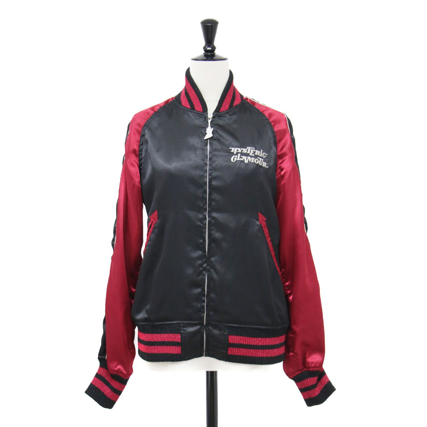 HYSTERIC GLAMOUR ヒステリックグラマー スカジャン ブラック レッド 