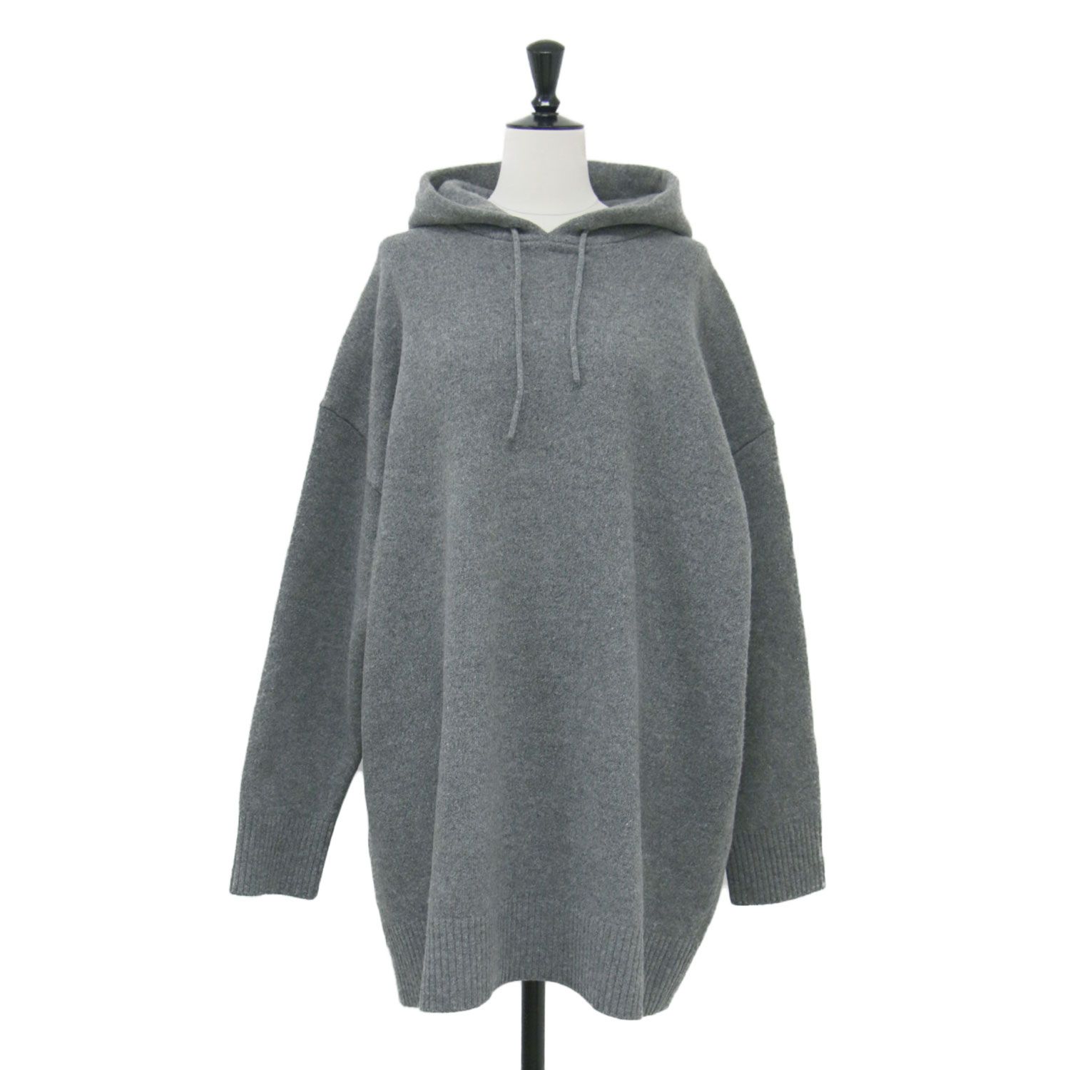 【美品】Plage プラージュ les Tendre パーカー グレー サイズ:FREE | 21秋冬 ウール カシミヤ オーバーサイズ フーディー | BIG HOODIE | チュニック丈 | トップス プルオーバー【レディース】【中古】 美品】Plage プラージュ les Tendre パーカー グレー サイズ:FREE | 21