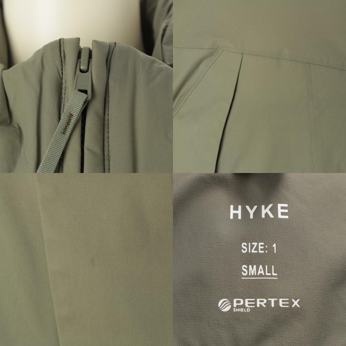 ハイク PERTEX PUFF VEST ダウンベスト アウター カーキ 1 SMALL【中古 