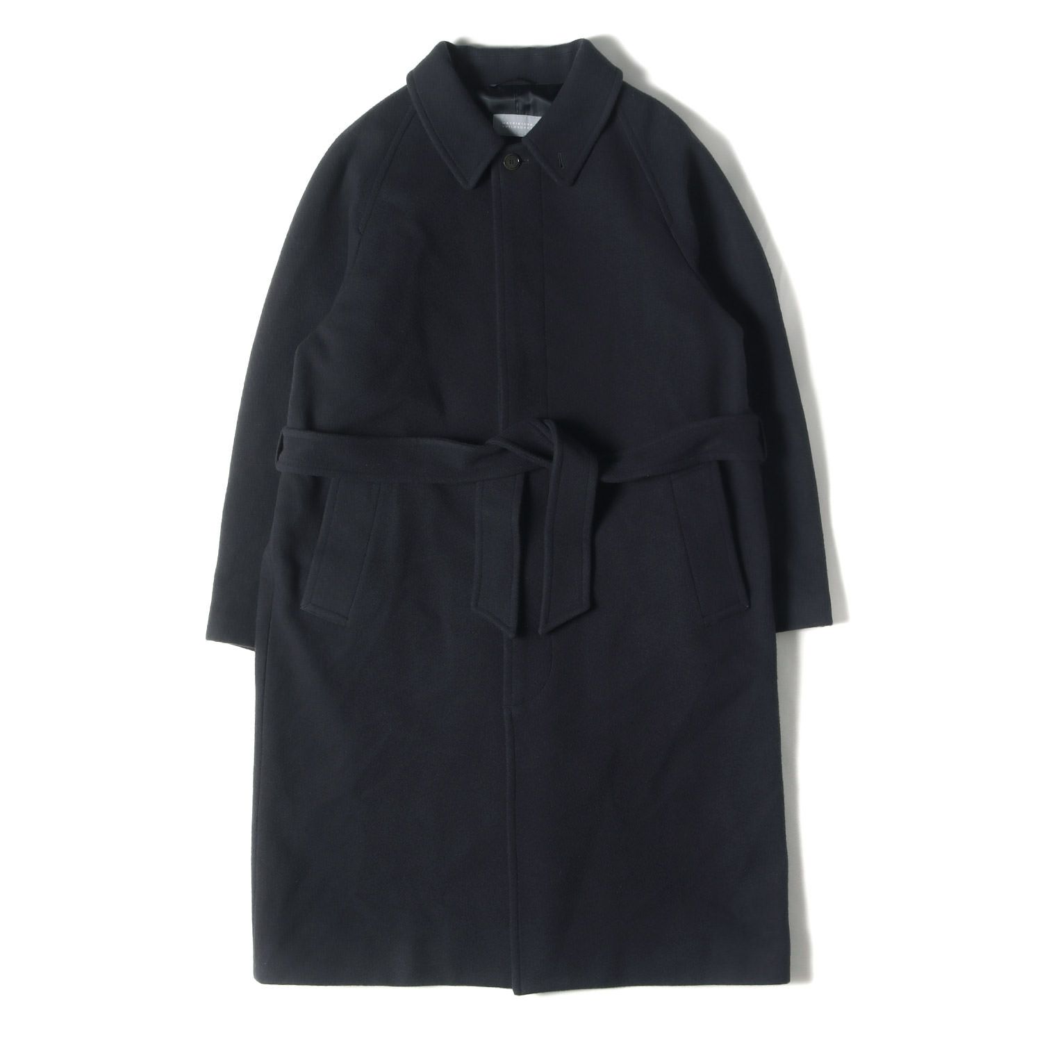 極美品 マッキントッシュフィロソフィー ウールコート ネイビー Lサイズ相当 MACKINTOSH PHILOSOPHY マッキントッシュ フィロソフィー コート