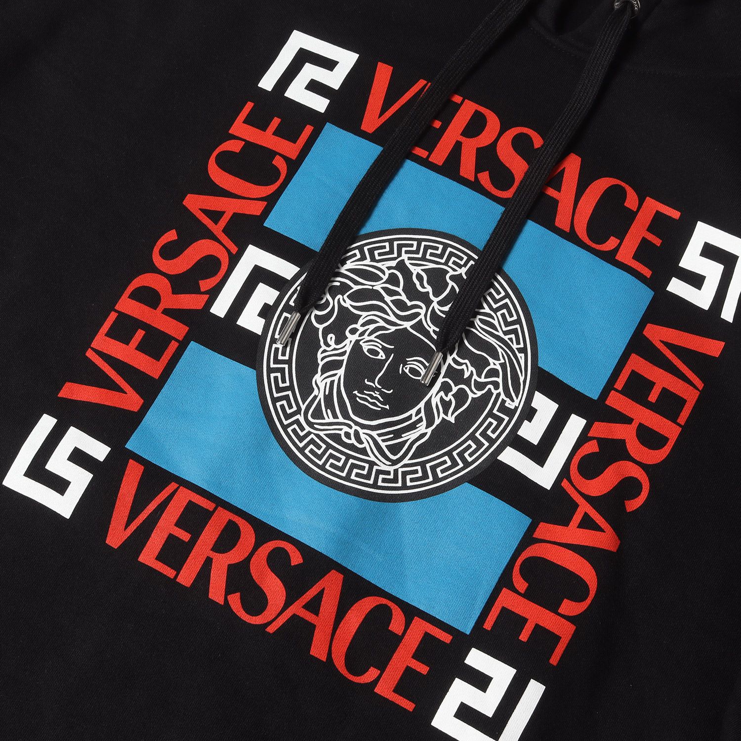 VERSACE ヴェルサーチ パーカー ブラック 黒 サイズ:2XL | 21AW 