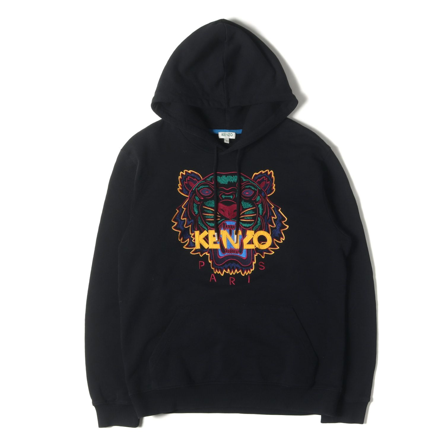 美品】KENZO ケンゾー パーカー ブラック 黒 サイズ:L | 近年モデル 