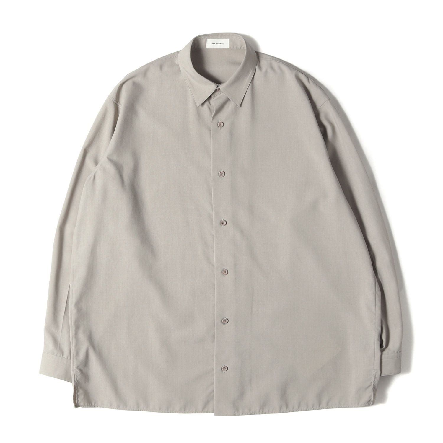 美品】THE RERACS ザ リラクス シャツ グレー サイズ:46 | 23AW