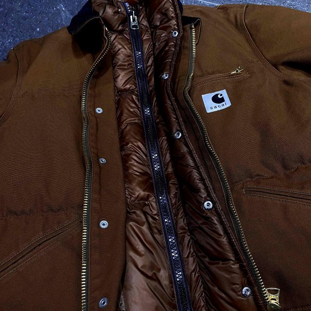 SACAI 25aw x CARHARTT WIP WASHED DUCK PUFFER JACKET SIZE-2 25