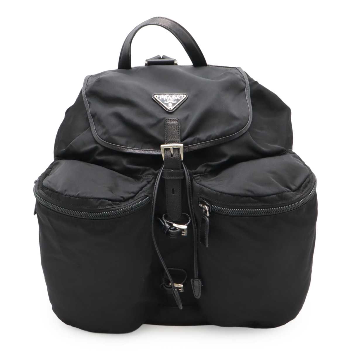 メンズ PRADA プラダ トライアングルロゴ バックパック リュックサック
