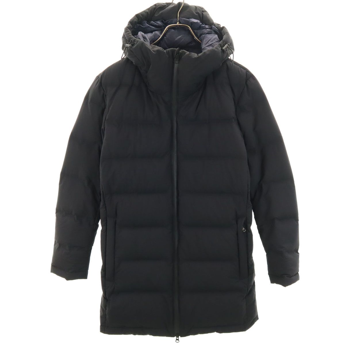 UNIQLO ユニクロ シームレス ダウンコート M ブラック メンズ 古着 
