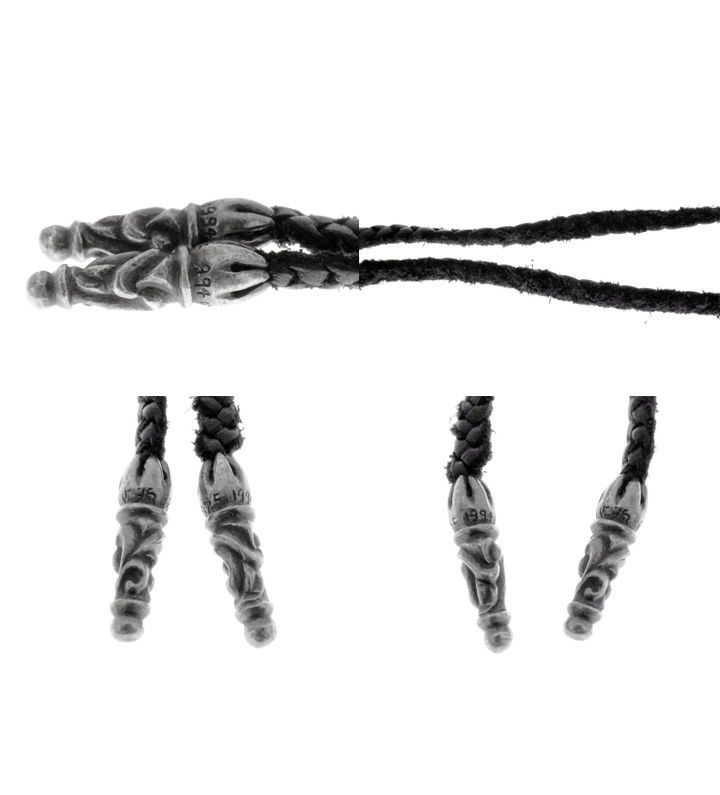 クロムハーツ レザーブレイド スクロールチップ LEATHER BRAID 定価