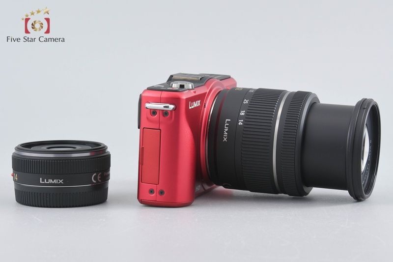 レッドのLUMIX GF2、デジタルカメラ レンズ無し 中古】Panasonic