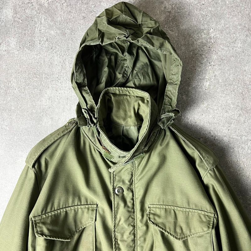 70s 73年製 US ARMY 米軍実物 M-65 フィールド ジャケット M-R 3rd 