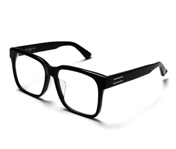 メガネ・老眼鏡 QuietFrames Silent Black 新品・未開封】ATEEZ × The Silent Soul / AT SQUARE 01 BLACK FRAME