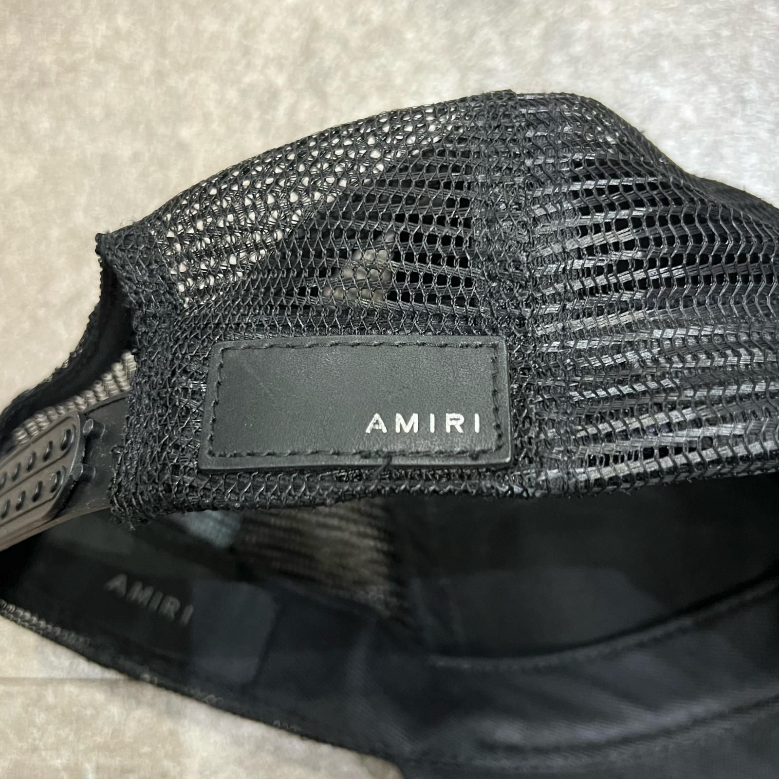 AMIRI 刺繡ロゴ メッシュキャップ 帽子 キャップ アミリ ブラック F 