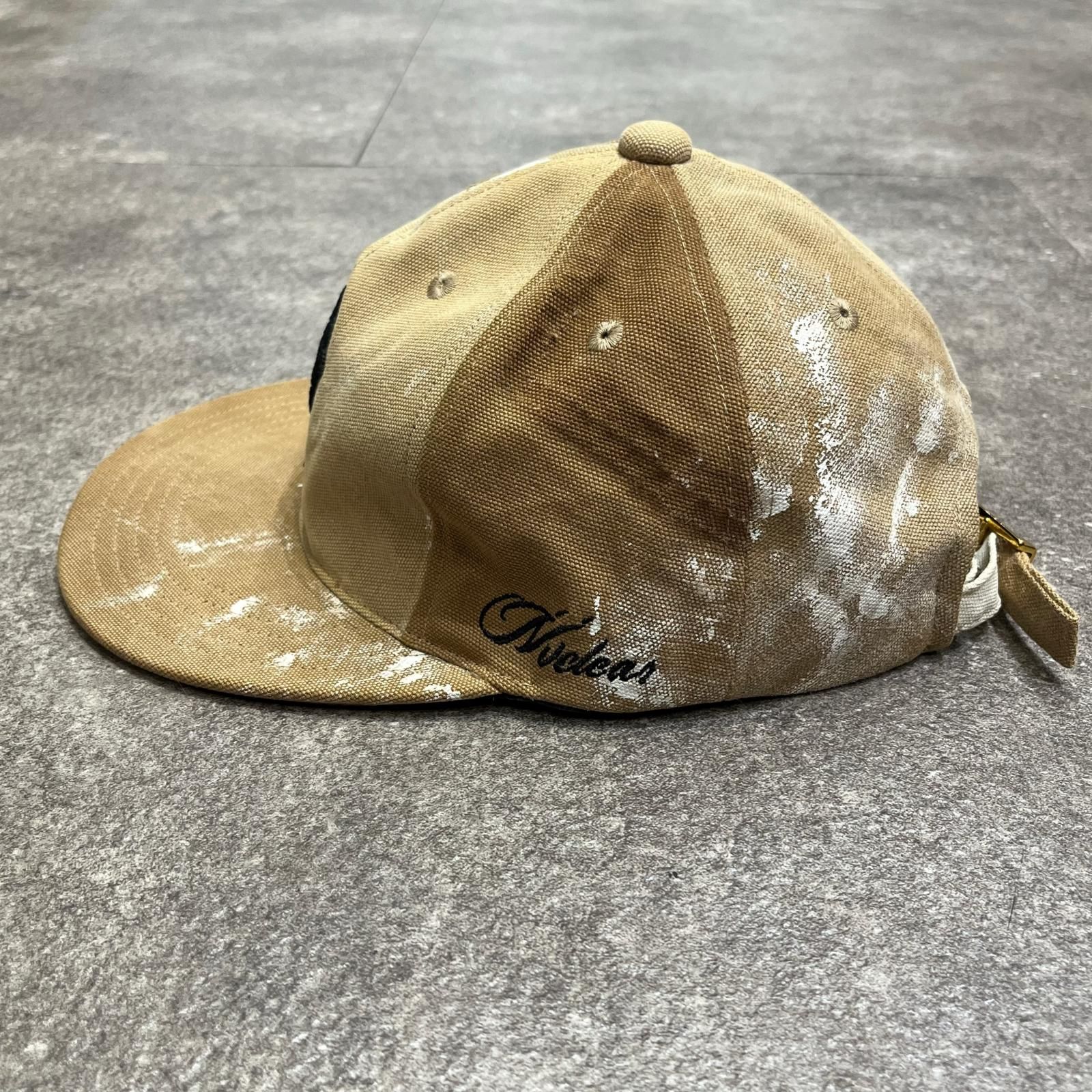 greatLAnd グー ペイント加工 刺繡ロゴ キャップ 帽子 グレイトランド 