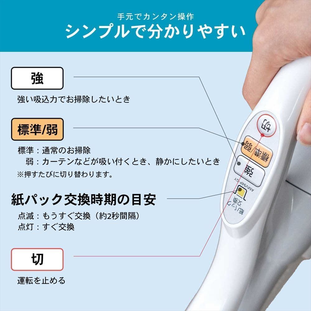 新品未開封】パナソニック 紙パック式掃除機 MC-PBKN6A-H グレー