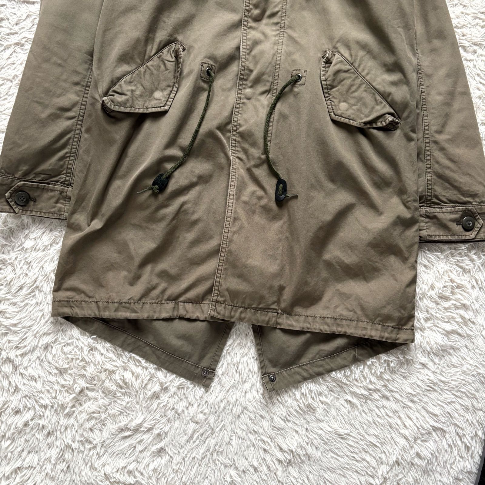 HARE ハレ モッズコート ミリタリー 3WAY リアルファー カーキ系