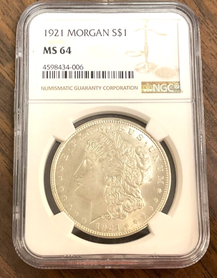 1921年 モルガン シルバー ドル NGC MS64 - メルカリ