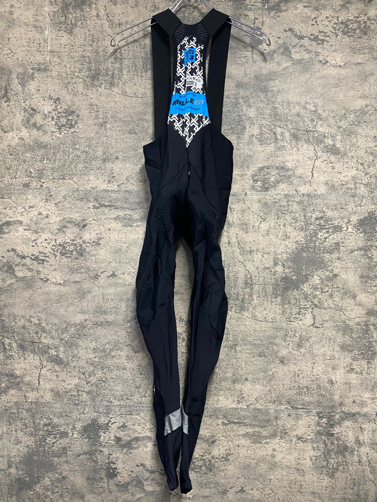 JW761 アソス assos MILLE GT WINTER TIGHTS ビブタイツ 黒 M 裏起毛 