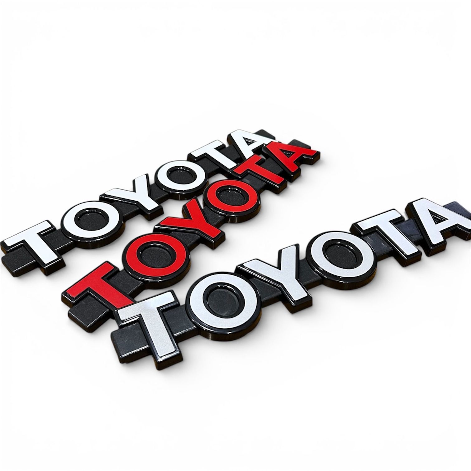 トヨタ エンブレム フロントグリル 【選べる3カラー】 TOYOTA カスタム 