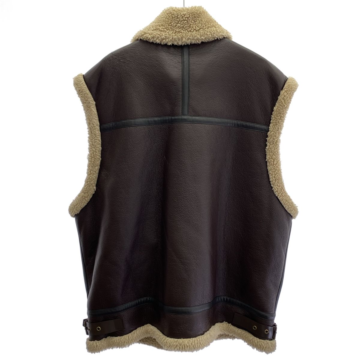 INSCRIRE アンスクリア 22AW Synthetic B-3 Vest フェイクレザー 