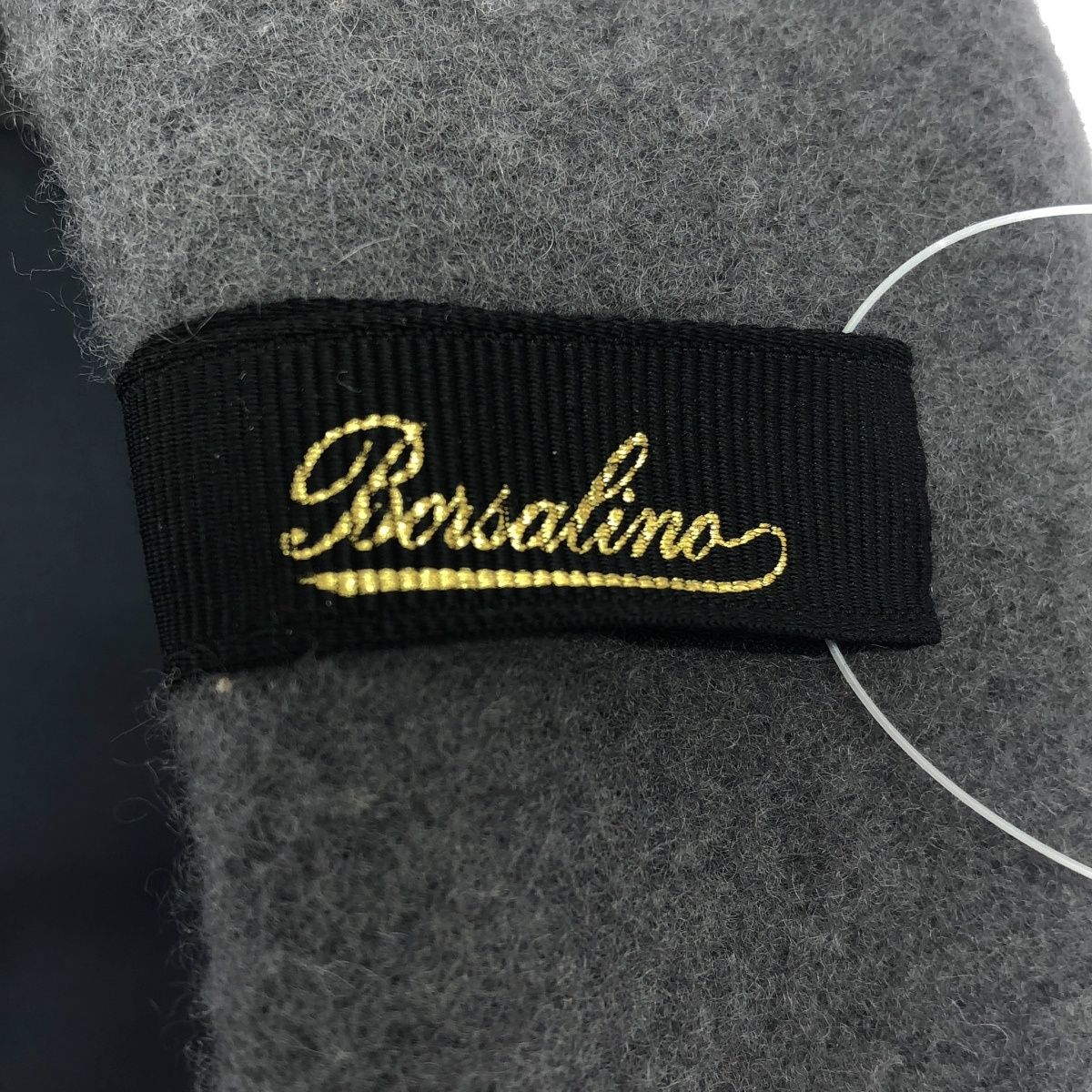 Borsalino ボルサリーノ ウールベレー帽 グレー L - メルカリ