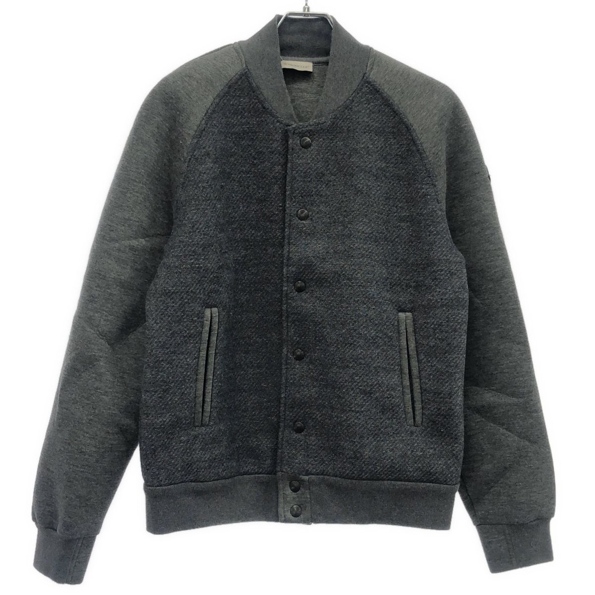モンクレール グレー×ホワイト スタジャン mサイズ MONCLER 