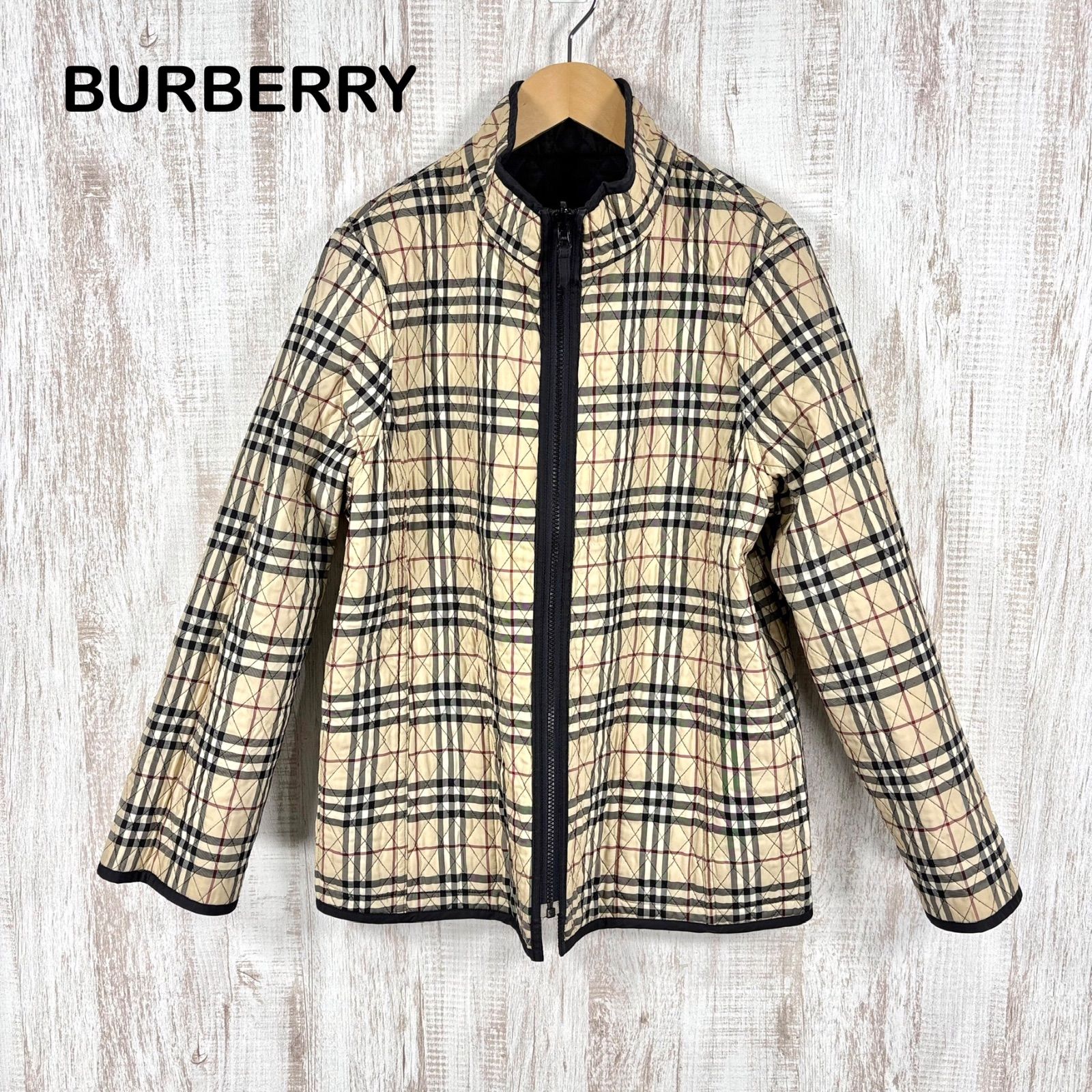 BURBERRY LONDON 160A ジャケット ブルゾン Burberry London Hooded Winter Jacket Blue Nova Check Wool Lined