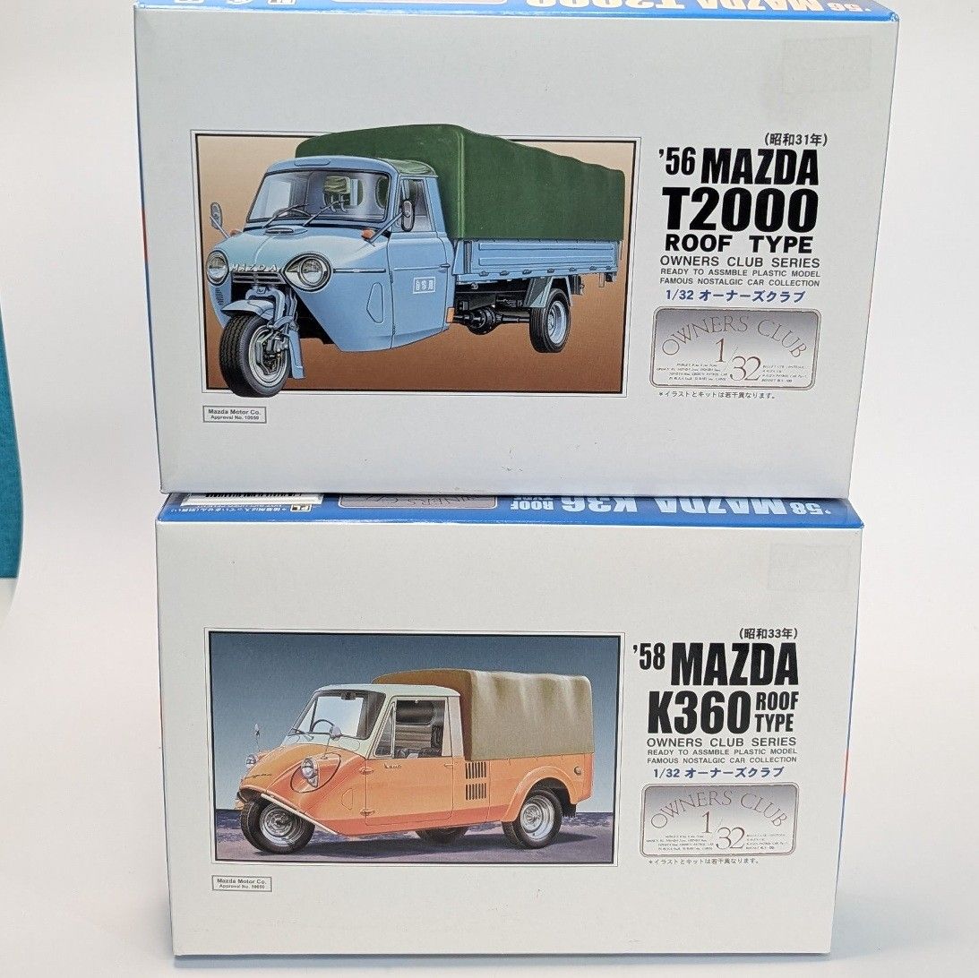 プラモデル 1/32 '56 マツダT2000 オート三輪 幌付き 昭和31年 1／32