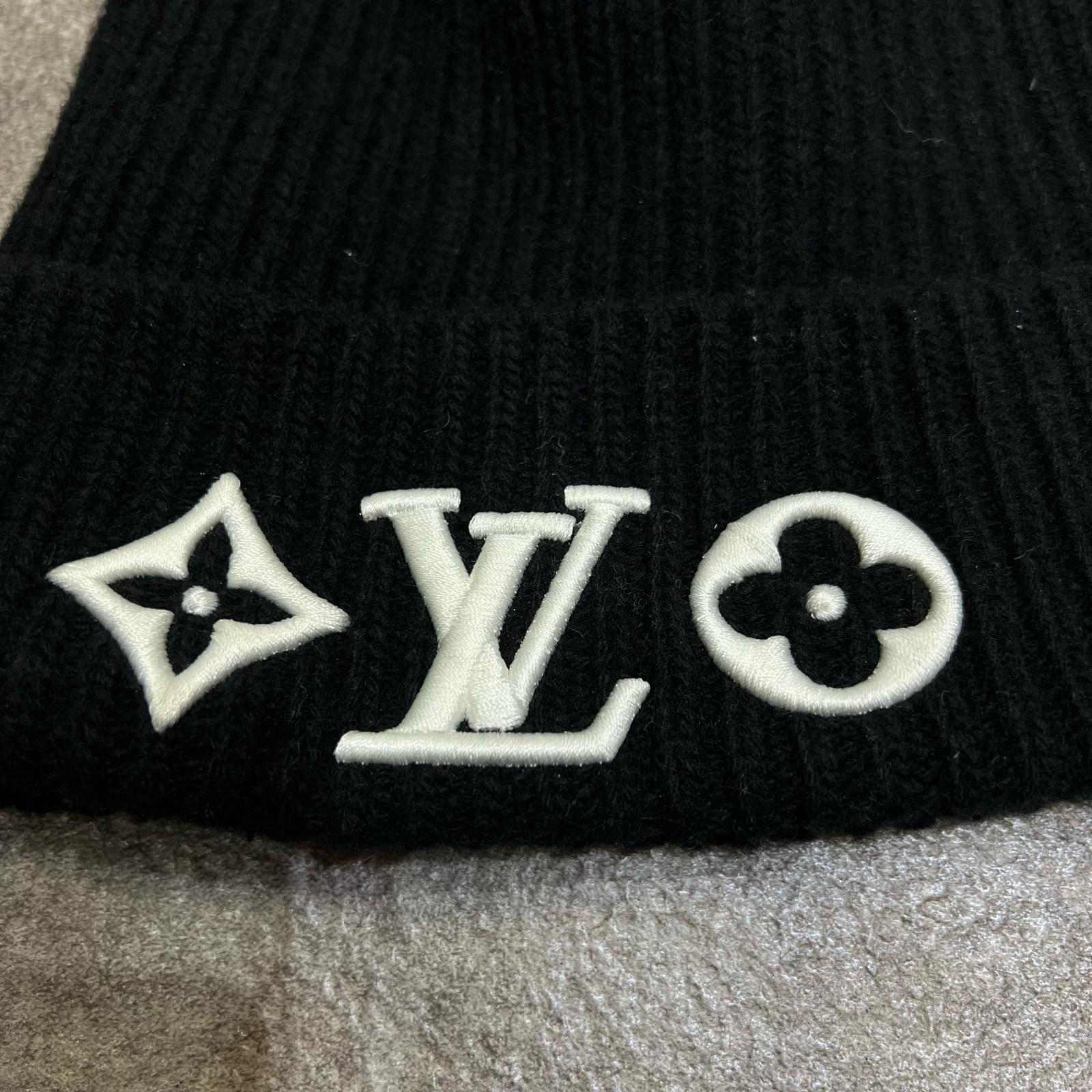 国内正規 参考上代71500円 LOUIS VUITTON LV ヘッドライン ビーニー