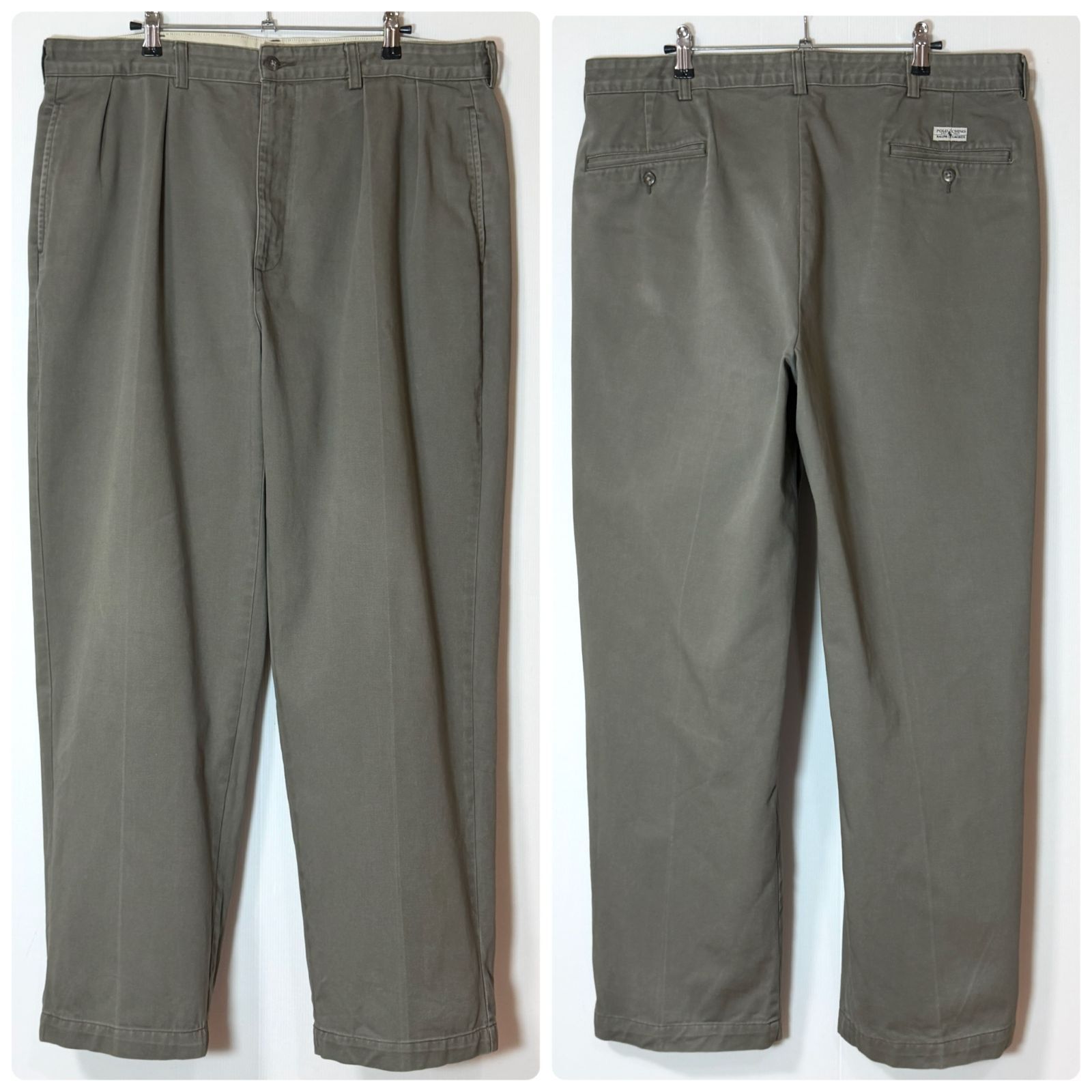 極太 90s Polo Ralph Lauren ポロラルフローレン W38L30 ANDREW PANT