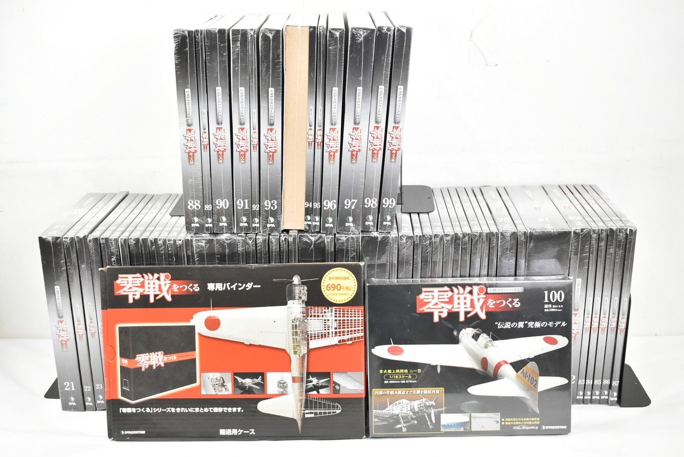 未組立 デアゴスティーニ 零戦をつくる 21-40巻・61-100巻セット