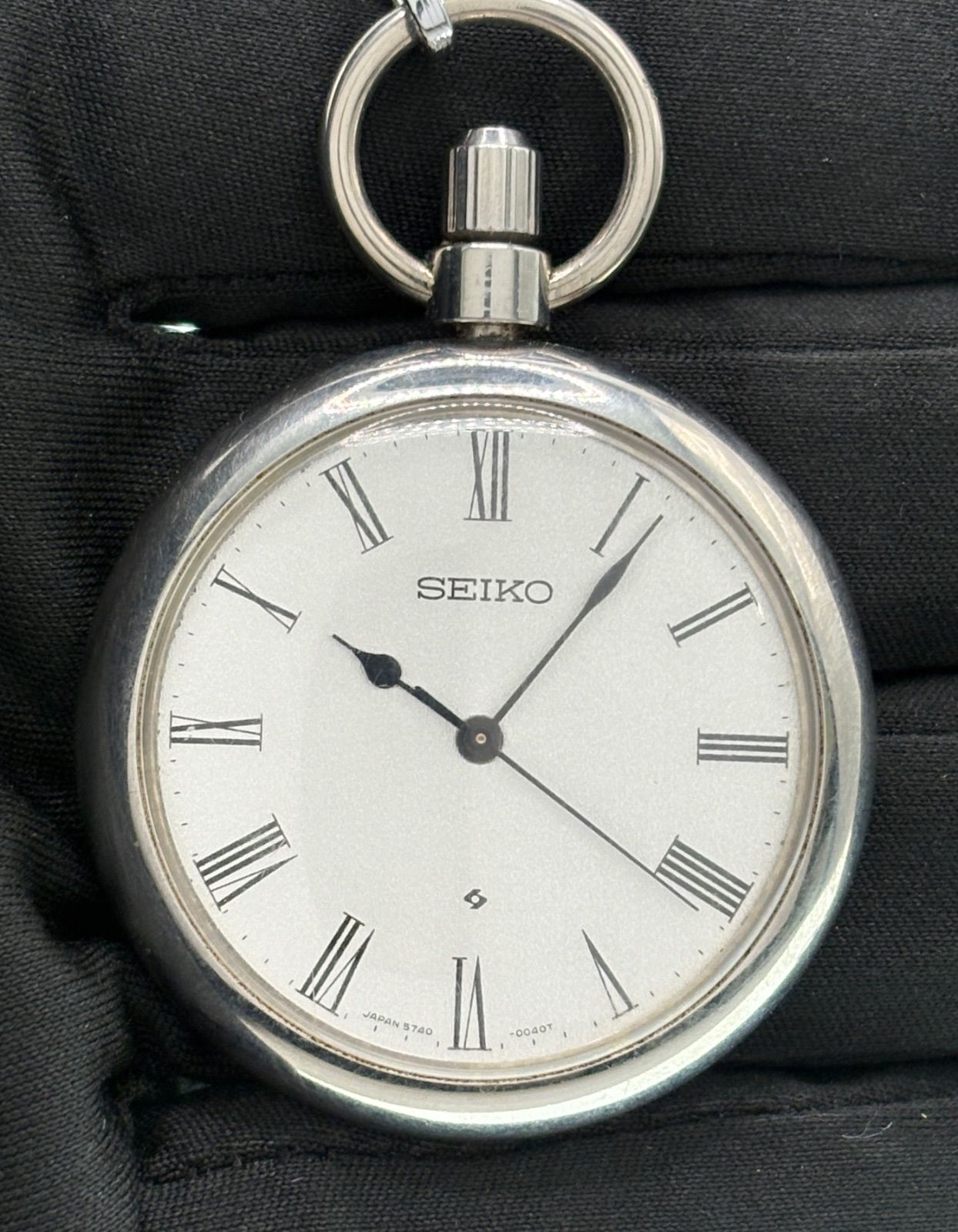 SEIKO セイコー 5740-0080 ローマ数字文字盤 手巻き 懐中時計 セイコー