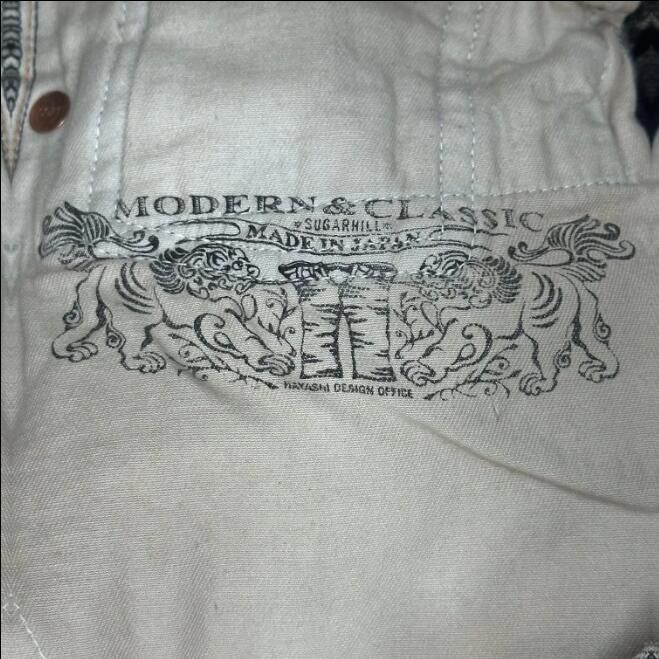参考上代70400円 未使用 SUGARHILL MOLDED DENIM TROUSERS STRAIGHT