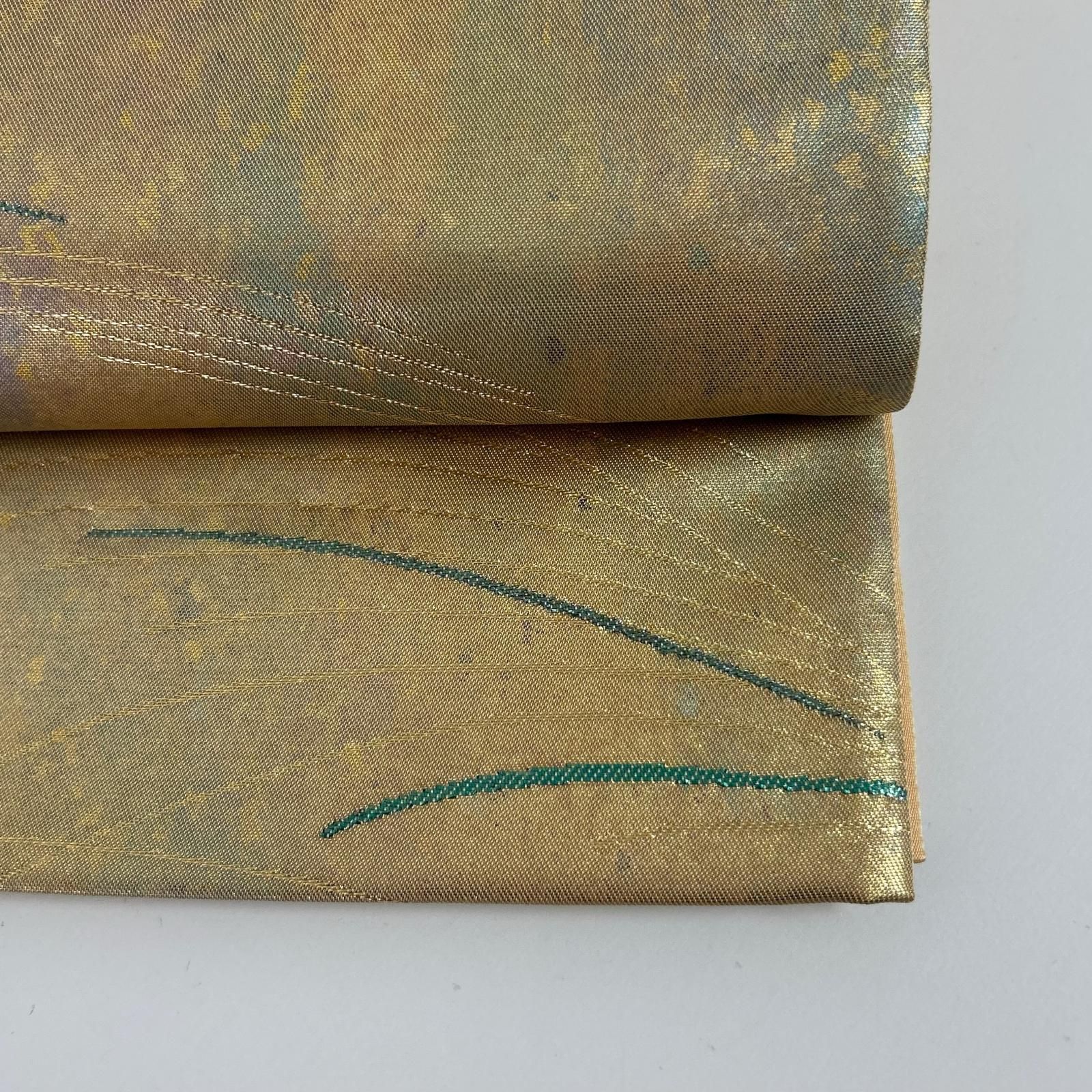 京袋帯 正絹 引き箔 煌めく加工 上品 MA-3647 - メルカリ