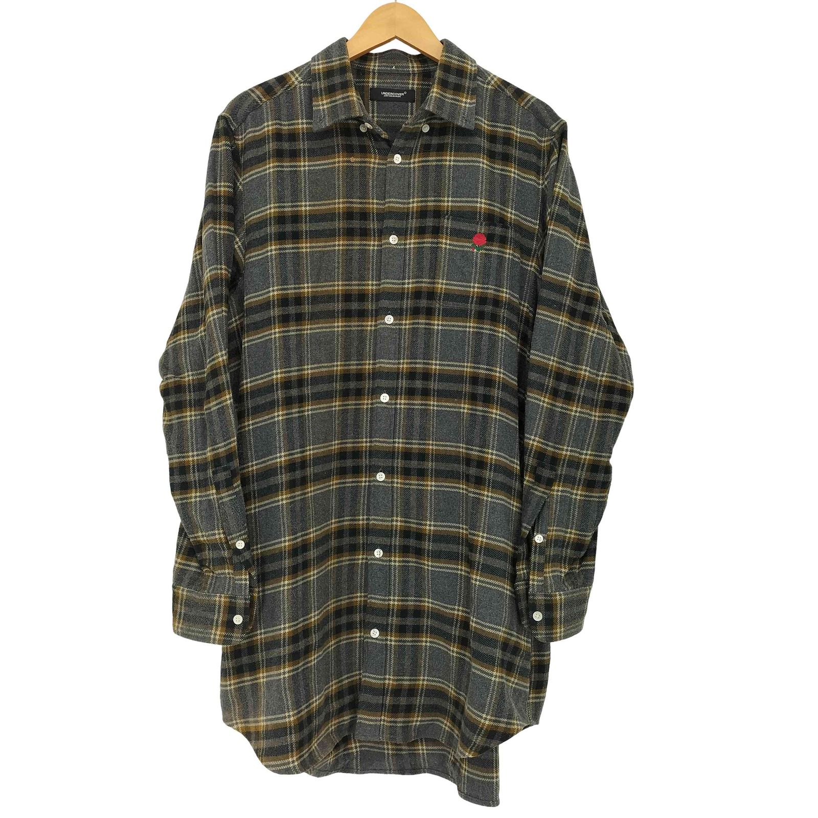 アンダーカバー UNDERCOVER ネルチェックBDロングシャツ メンズ JPN：2