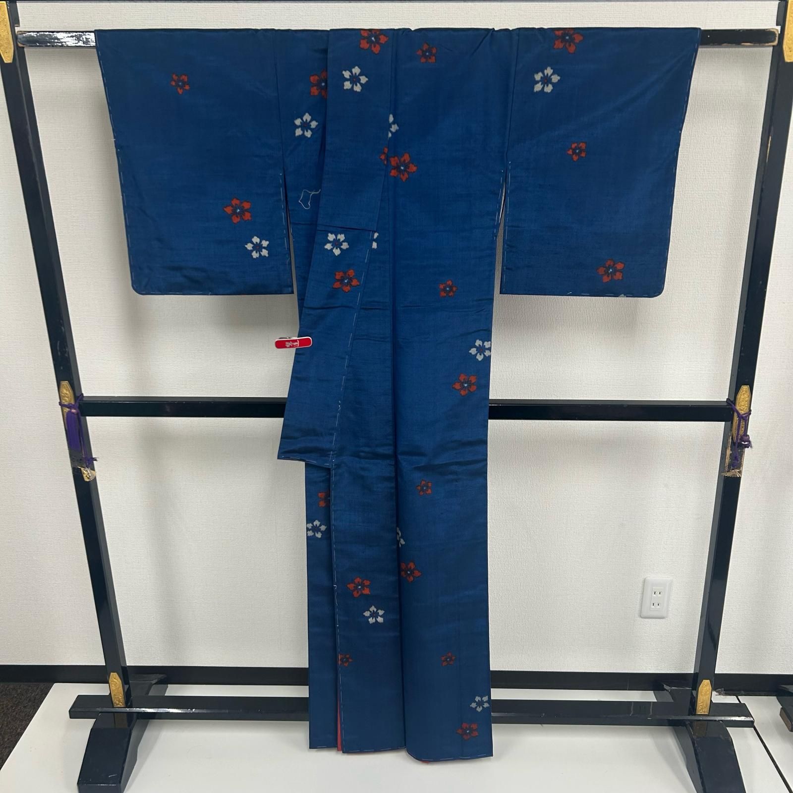 紬 正絹 藍染め 染めのデザイン 袷 着物 MK-3776 - メルカリ