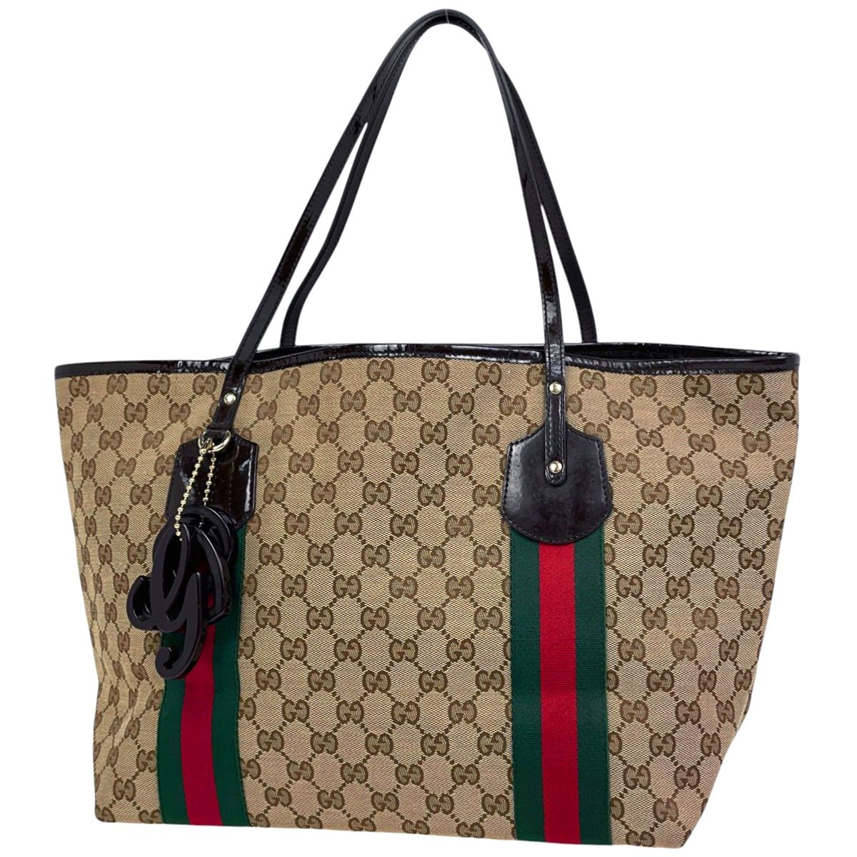 GUCCI GGパターン トートバッグ ベージュ・ブラウン