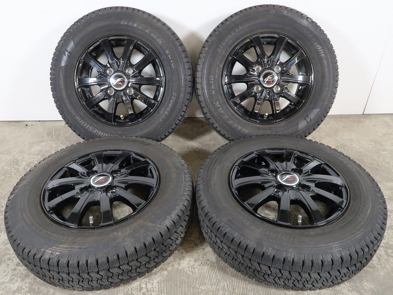 N-VAN 12インチ ハイゼット 4本 エブリイ 等 社外 軽バン 4H ホイール 