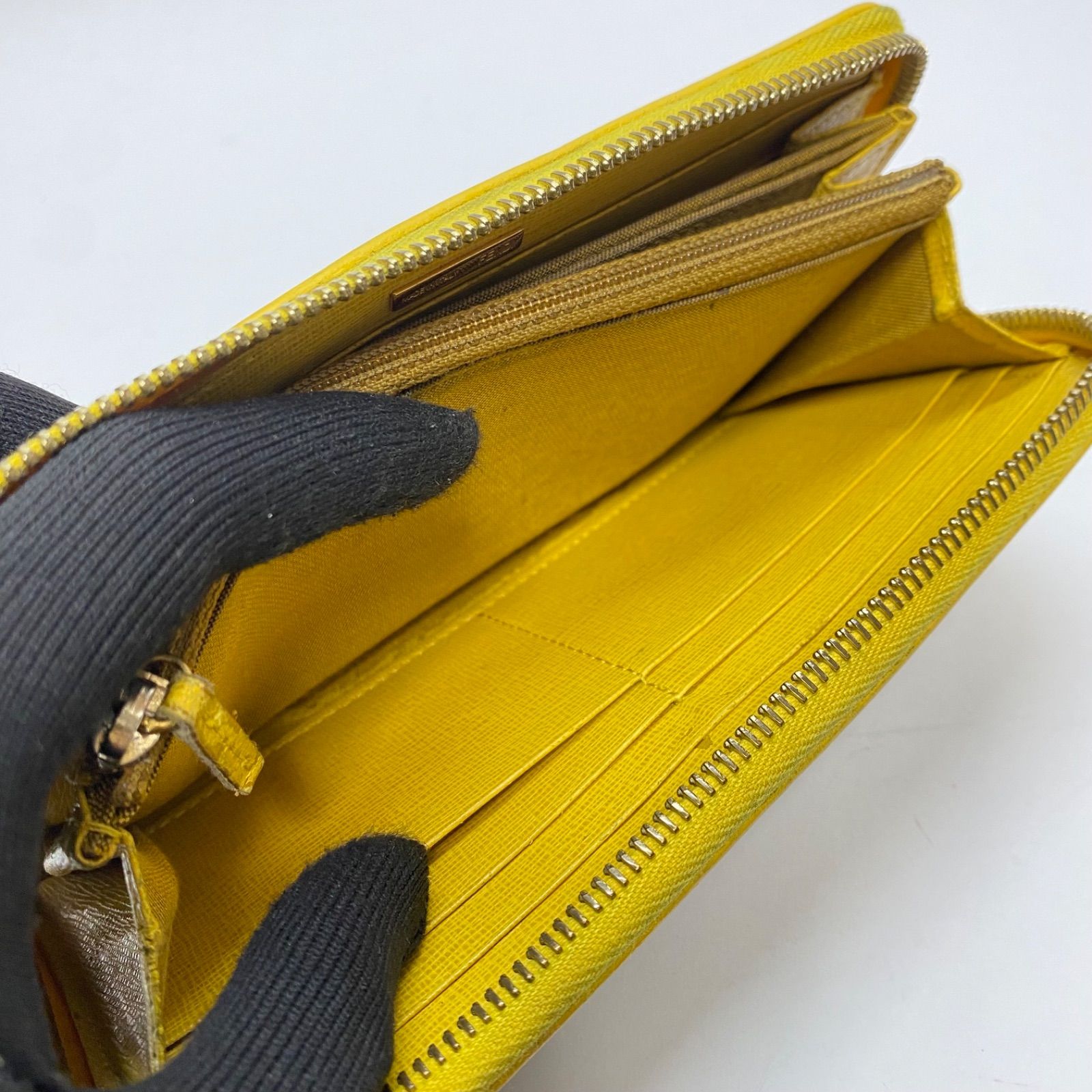 3464 FENDI フェンディ 長財布 ズッカ PVC ラウンドファスナー 